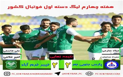 تساوی خیبر مقابل پارس جنوبی جم