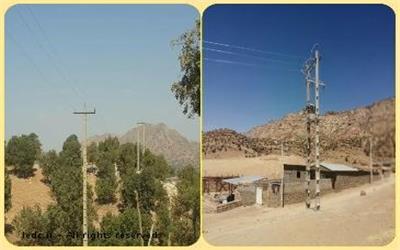 برق رسانی به سه روستای لرستان