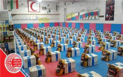 توزیع 350 بسته معیشتی به متاثران ناشی از ویروس کرونا در شهرستان بروجرد