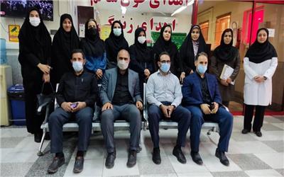 اهدا خون توسط هیات ورزش های همگانی لرستان