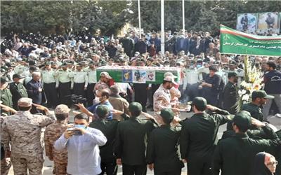 پیکر شهید «رضا خانی‌چگنی» در خرم‌آباد تشییع شد