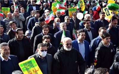 گزارش تصویری مراسم با شکوه راهپیمای 22بهمن در خرم آباد