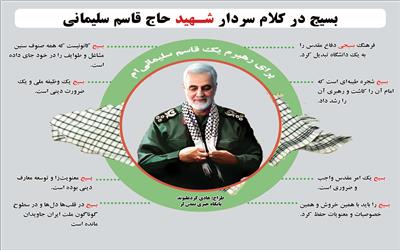 اینفوگرافیک| بسیج در کلام سردار شهید حاج قاسم سلیمانی