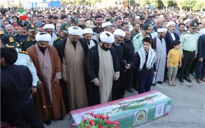 گزارش تصویری از تشیع پیکر شهید مرزبانی «فرشید میریان» در نورآباد