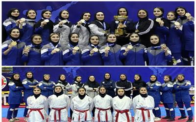 قهرمانی تیم آکادمی رستاخیز  در لیگ برتر کاراته دختران کشور
