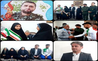 ورزشکار لرستانی مدال آسیایی خود را به خانواده شهید امنیت تقدیم کرد