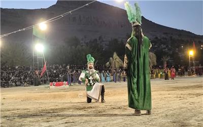 گزارش تصویری  اجرای تعزیه هیئت اعظم لرستان