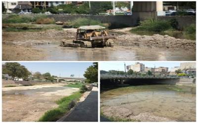 عملیات لایروبی رودخانه خرم‌آباد آغاز شد