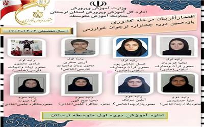 افتخارآفرینی دانش‌آموزان لرستان در جشنواره خوارزمی