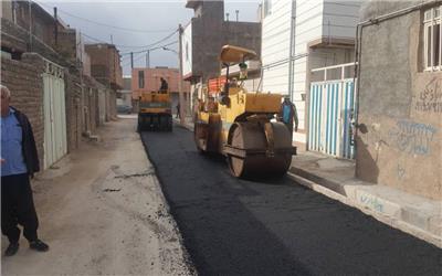 شروع عملیات اجرایی پروژه آسفالت معابر شهرداری منطقه 3 شهر خرم آباد