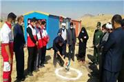 کلنگ احداث مرکز اداری امدادی هلال احمر شهرستان چگنی بر زمین زده شد
