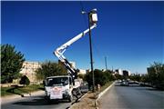 اقدامی جهادی  شرکت توزیع برق لرستان برای روشنایی معابر سطح شهر خرم‌آباد