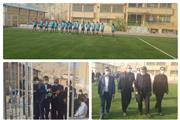 زمین چمن مصنوعی مدرسه ادب شهرستان پلدختر  افتتاح شد