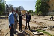 عملیات ساخت زمین چمن مصنوعی فوتسال در مخابرات منطقه لرستان  آغاز شد