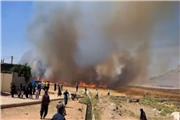 ویدیو/ آتش سوزی مزارع کشاورزی در روستای دارایی خرم آباد