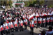 گزارش تصویری تجمع اعضای جمعیت هلال احمر لرستان در محکومیت جنایات رژیم غاصب صهیونیستی در غزه