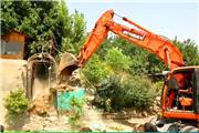 تخریب رستوران ماهی‌بازان خرم‌‌آباد به دلیل تصرف حریم رودخانه